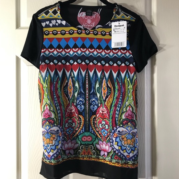 Lotus flower top 🌸 Desigual t-shirt - Picture 2 of 7